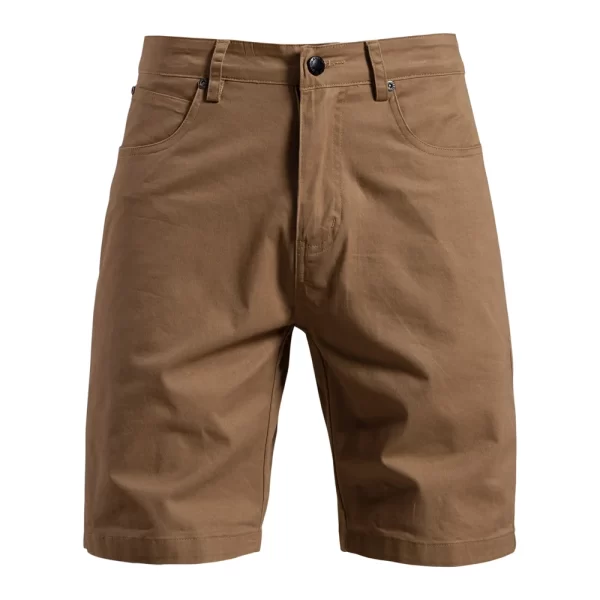 AIOPESON Men's 100% Cotton Summer Casual Shorts Multi-Pocket Shorts Solid Color 11 Colors Outdoor Breathable Shorts - Image 8