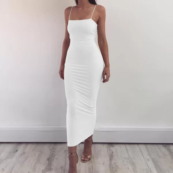 JZ461 New Summer Women's Dress Long Sling Dresses Club Sexy Suspender Dress - Image 8