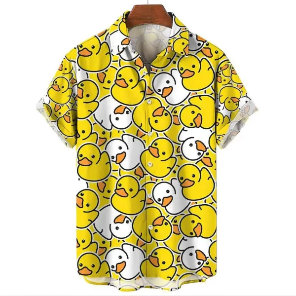 Funny Men's Shirts For Men Cute Bear 3d Print Tops Casual Clothing Summer New Short Sleeved Tee Loose Oversized Shirt - Image 3