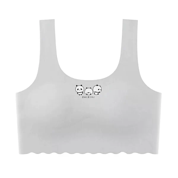 Teenage Girls' ice Silk Seamless Bra  Comfortable Underwear For Junior And High School Girls Undergarment For Girls In Puberty - Image 6