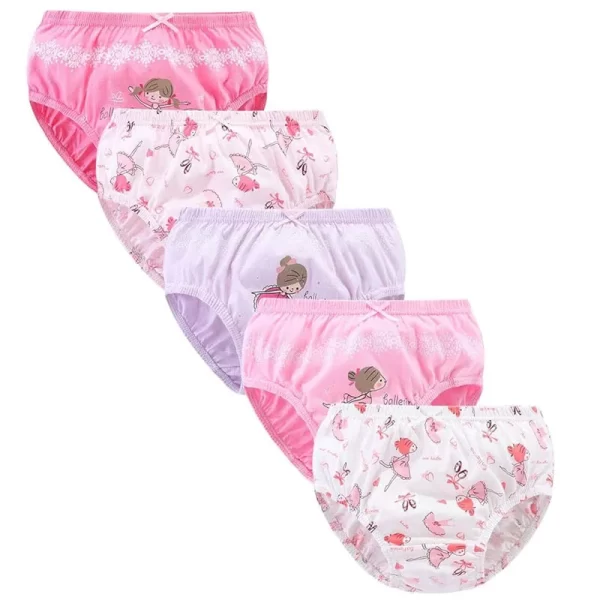5Pcs/Set Assorted Styles Cute Cartoon Girls Underwear Panties Cotton Panty Girl Children Soft Underpants Breathable Girls Briefs - Image 7