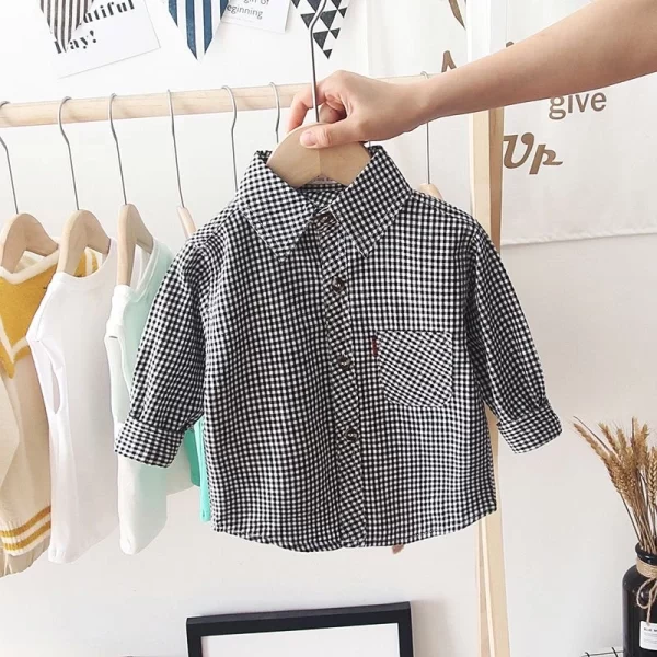 Spring Autumn Kids Baby Boys Shirt Cotton Clothes Toddler Infant Boy Girls Tops Blouse Children Wears 1-14 Years - Image 11