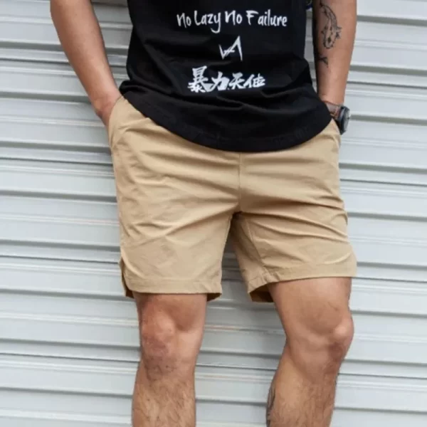 Men Hot Shorts Light Weight Thin Short Pants Running Squat Fitness Shorts Men GYM Wear Quick-drying Drawstring Shorts - Image 3