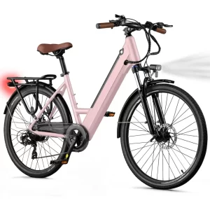 Electric Bike for Adults - 468Wh Removable Battery, 26 inch Step Thru Electric Bicycle, Peak 750W Brushless Motor Ebike, E-Bikes
