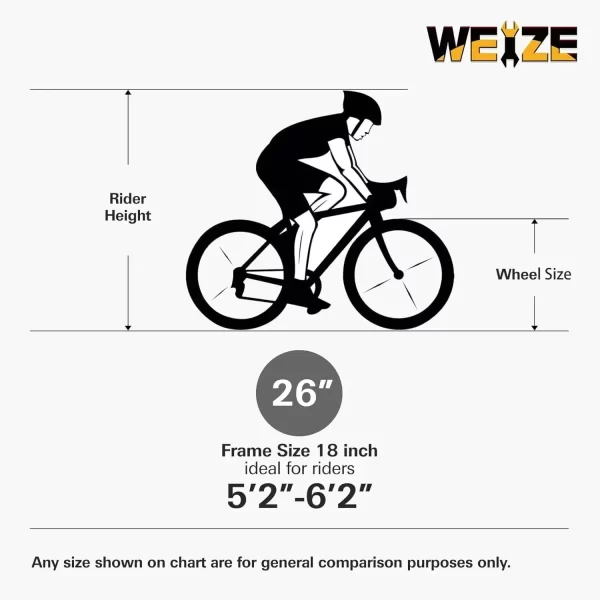 Mountain Bike 26 inch Outdoor Cycling Bike 18-Speed/High-Carbon Steel/Dual Full Suspension Adjustable Ergonomic Seat - Image 6