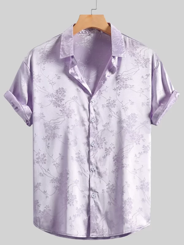 2024 Men's Embroidered Short-sleeved Shirts for Men's Hawaiian Shirts - Image 10