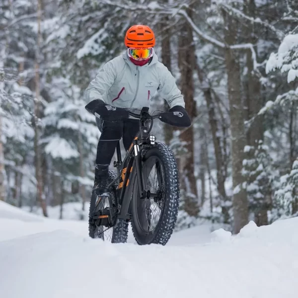 26" Fat Tire E Bike, 1500W Motor, 48V 14.5Ah Electric Bike, 72 Miles & 28 Mph, Electric Bicycle with 7 Speed and Dual Suspension - Image 6