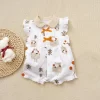 2024 newborn baby Summer clothes rompers girls overalls short Sleeve bodysuit cotton baby clothing jumpsuit Baby Girl onesies - Image 22