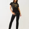 BILLIE SUPER T MID RISE STRAIGHT JEAN Vintage Buddha Embroidered Jeans Women Casual Y2k High Waist Straight Denim Pants Jeans - Image 3