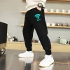 Boys Jogger Sports Pants Luminous Lightning Print Kids Cotton Long Sweatpant Cartoon Running Trousers with Pocket - Image 8