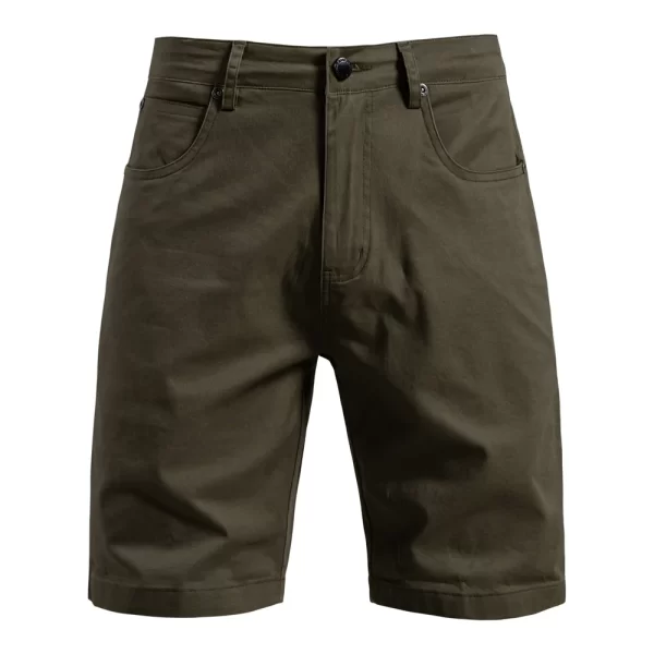 AIOPESON Men's 100% Cotton Summer Casual Shorts Multi-Pocket Shorts Solid Color 11 Colors Outdoor Breathable Shorts - Image 12