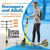 Kick Scooter Adult Teenagers Kids- 2 Wheel Kids Scooter with Adjustable T-Bar Handlebar - Alloy Anti-Slip Deck - Portable Foldin - Image 4