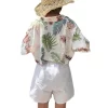Teen Fashion Shirts Summer Chiffon Half Sleeve Top For Boy Girl Teenage Printing Casual Shirt Loose Blusas Kids Clothes 12-16Y - Image 6