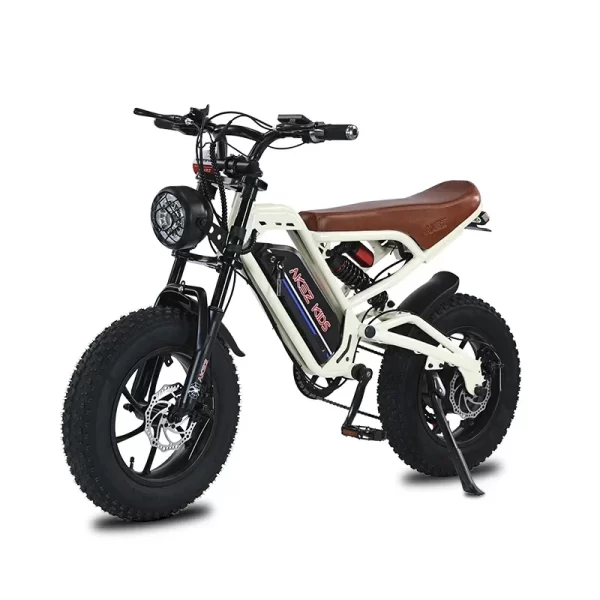 Mini electric bike kids to ride 16inch Fat tire 350W Motor 36V 15AH Battery Full Suspension retro city Electric Mountain Bicycle - Image 4