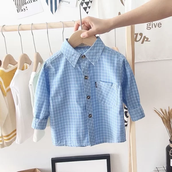 Spring Autumn Kids Baby Boys Shirt Cotton Clothes Toddler Infant Boy Girls Tops Blouse Children Wears 1-14 Years - Image 10