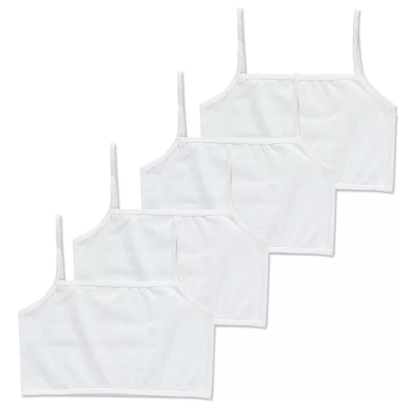 4pcs/Lot Children's Breast Care Girl Bra 8-14 Years Hipster Cotton Teens Teenage Underwear Summer Kids Lace Vest - Image 8