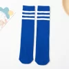 Kids Soccer Socks Three Stripes Knee High Socks Cotton Sports Socks Toddler Boys Girls Uniform Tube Socks - Image 12