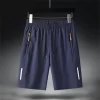 Men's Summer Ultra-thin Ice Silk Beach Casual Shorts Jogging Sport Quick Dry Male Zipper Loose Gym Sports Short Pants Sweatpant - Image 8