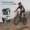 Electric Bike for Adults,20 inch Fat Tire Ebike with 1000W Motor 48V13Ah Battery Up to 32MPH / 62Miles,7 Speed  Electric Bicycle - Image 2