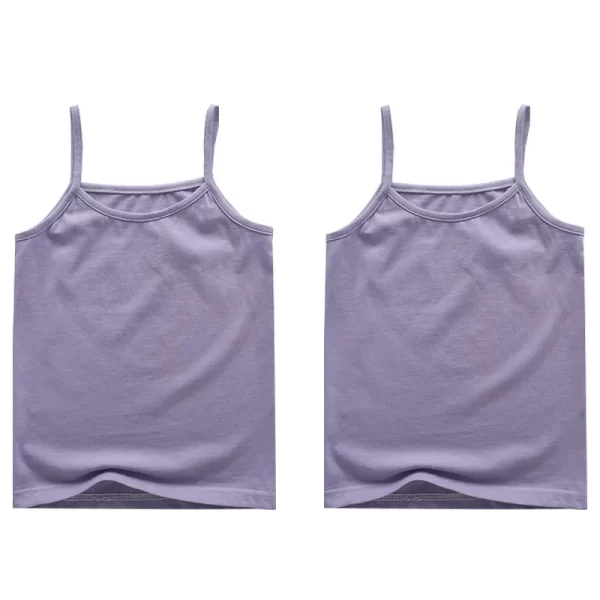 Summer Girls Tanks Tops Children's Clothing Underwear Cotton Colored Tank Top Girls Teenager Girls Camisole Kids Undershirt - Image 13