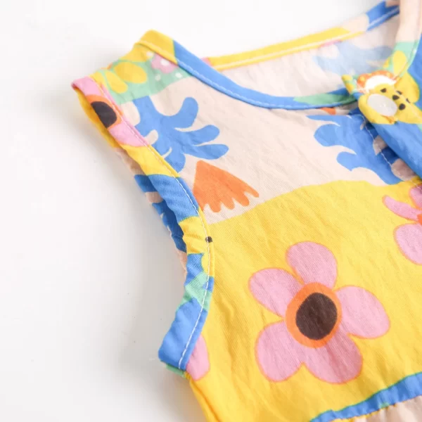 Sanlutoz Summer Sweet Baby Girls Rompers Cute Flower Infants Jumpsuits Clothing Sleeveless - Image 4