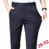 Plus Size Trousers Men Business Suit Pants Stretch Formal Dress Pants Big Man Classic Black Trousers - Image 2