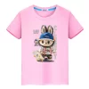 Kawaii Tops labubu 100%Cotton t shirt for kids boy 10years toddler girl clothes Anime Short  pride tshirt y2k kids clothes girls - Image 4