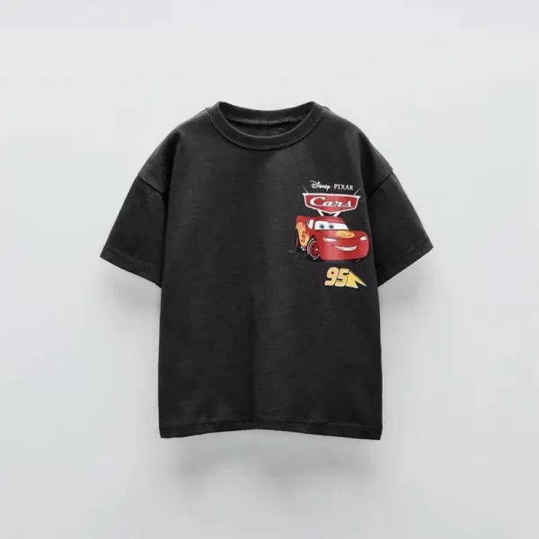 Car Cartoon Tees Tops For Boy Clothing Summer Fashion Children Short Sleeve Clothes Printed Pattern T-shirts Loose Casual Tshirt - Image 8