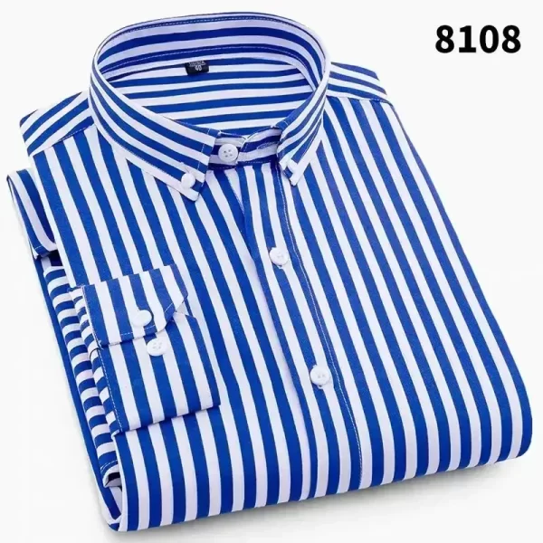 Elegant Mens Shirts Long Sleeves Shirts Man High Quality a Fashion Luxury Men's Clothing Korean Reviews Clothes Check Shirt - Image 9