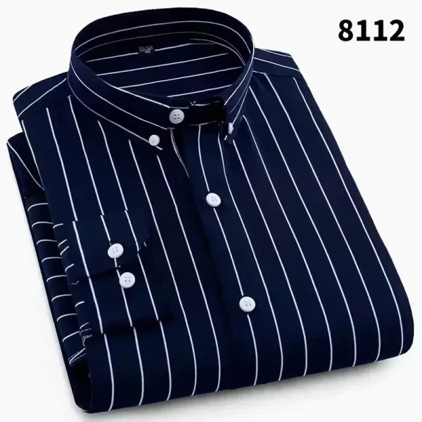 Elegant Mens Shirts Long Sleeves Shirts Man High Quality a Fashion Luxury Men's Clothing Korean Reviews Clothes Check Shirt - Image 7