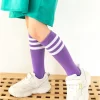 Kids Soccer Socks Three Stripes Knee High Socks Cotton Sports Socks Toddler Boys Girls Uniform Tube Socks - Image 4
