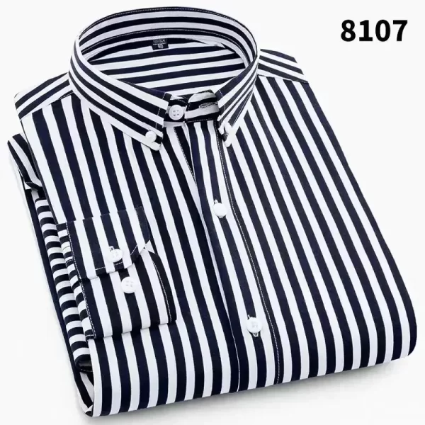 Elegant Mens Shirts Long Sleeves Shirts Man High Quality a Fashion Luxury Men's Clothing Korean Reviews Clothes Check Shirt - Image 8