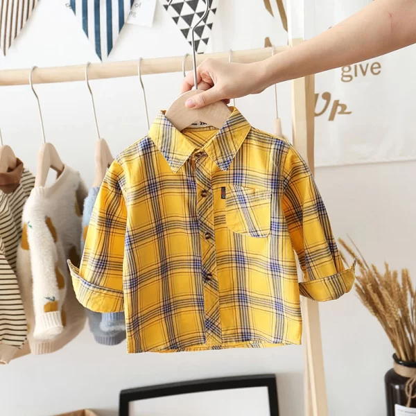 Spring Autumn Kids Baby Boys Shirt Cotton Clothes Toddler Infant Boy Girls Tops Blouse Children Wears 1-14 Years - Image 15