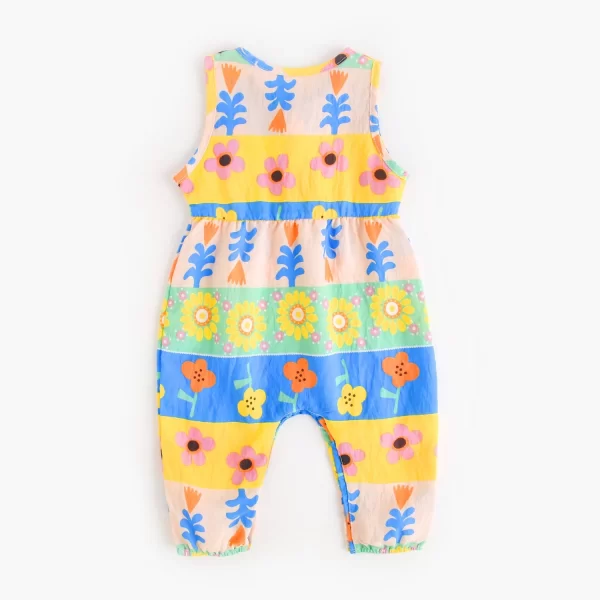 Sanlutoz Summer Sweet Baby Girls Rompers Cute Flower Infants Jumpsuits Clothing Sleeveless - Image 3