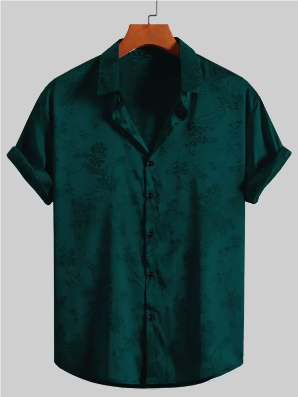 2024 Men's Embroidered Short-sleeved Shirts for Men's Hawaiian Shirts - Image 9