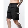 3-Piece Mixed Color Men's Elastic Waist Work Shorts With Side Pockets Suitable For Summer Outdoor Leisure And Work Man Clothing - Image 11